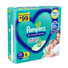 PAMPERS NEW BABY 8 PANTS